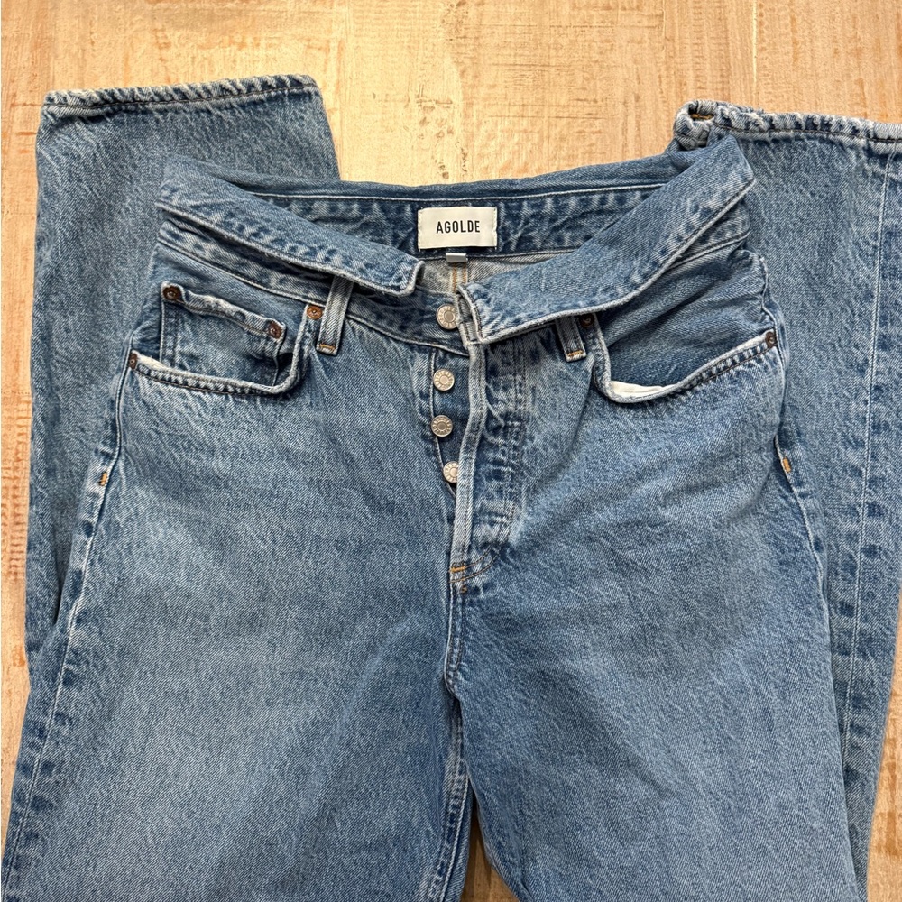 Agolde High Rise Light Blue Jeans